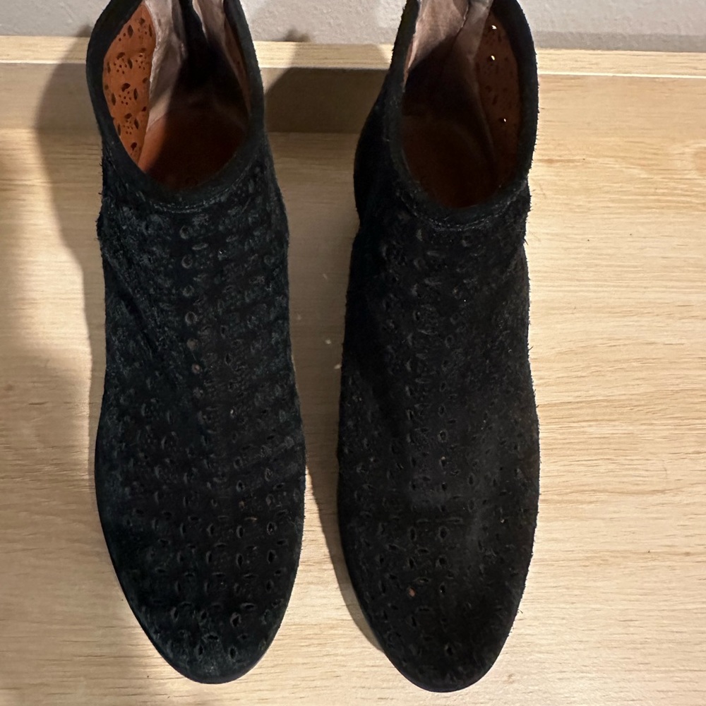 Lucky Brand Suede Perforated Booties